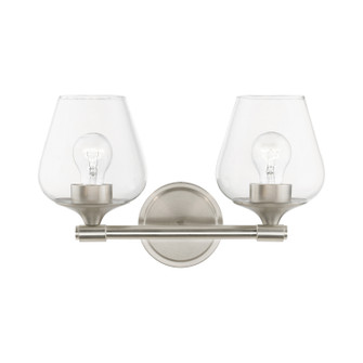 Willow Two Light Vanity Sconce in Brushed Nickel (107|17472-91)