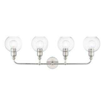 Downtown Four Light Vanity Sconce in Brushed Nickel (107|16975-91)