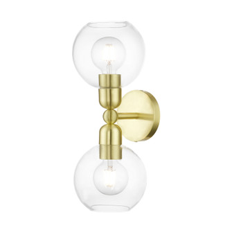 Downtown Two Light Vanity Sconce in Satin Brass (107|16972-12)