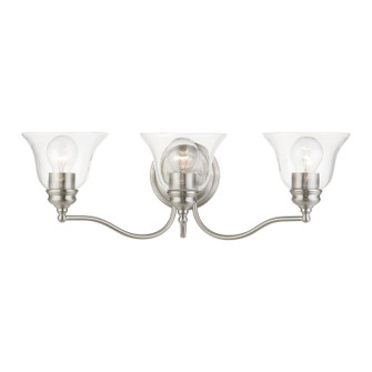 Moreland Three Light Vanity Sconce in Brushed Nickel (107|16933-91)