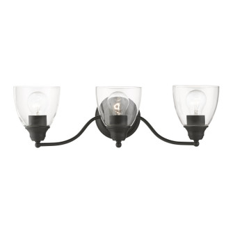 Montgomery Three Light Vanity Sconce in Black (107|15133-04)