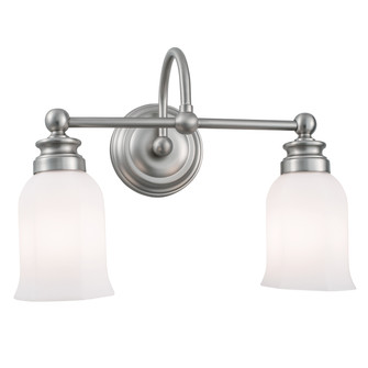 Emily 2 Light Sconce Two Light Wall Sconce in Brush Nickel (185|8912-BN-HXO)