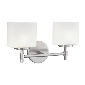 Moderne Two Light Wall Sconce in Brush Nickel (185|5322-BN-MO)