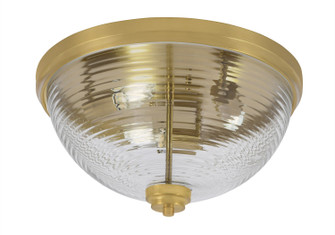 Flush Mounts Three Light Flush Mount in New Age Brass (200|826-NAB-6)