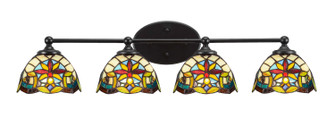 Capri Four Light Bath Bar in Matte Black (200|5914-MB-9365)