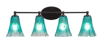 Capri Four Light Bathroom Lighting in Brushed Nickel (200|5914-MB-725)