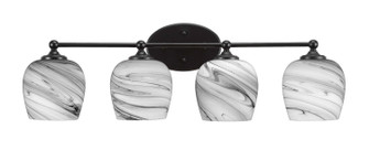 Capri Four Light Bath Bar in Matte Black (200|5914-MB-4819)