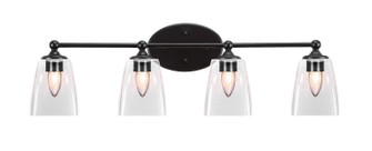 Capri Four Light Bathroom Lighting in Brushed Nickel (200|5914-MB-461)