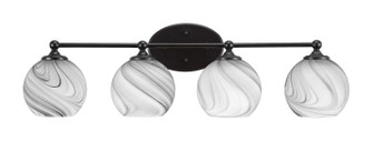 Capri Four Light Bath Bar in Matte Black (200|5914-MB-4109)