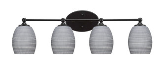 Capri Four Light Bathroom Lighting in Brushed Nickel (200|5914-MB-4022)