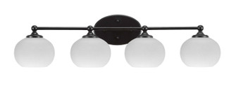 Capri Four Light Bathroom Lighting in Brushed Nickel (200|5914-MB-212)