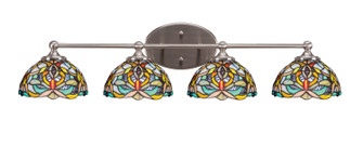 Capri Four Light Bathroom Lighting in Brushed Nickel (200|5914-BN-9905)