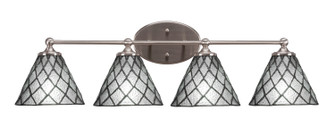 Capri Four Light Bathroom Lighting in Brushed Nickel (200|5914-BN-9185)