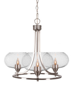 Paramount Three Light Chandelier in Brushed Nickel (200|3403-BN-204)