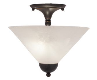 Semi-Flushes Two Light Semi-Flush Mount in Dark Granite (200|120-DG-2121)