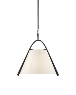 Frey One Light Pendant in Satin Black/Off-White (142|9000-0951)