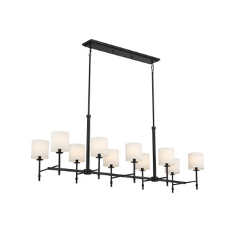 Ali Ten Light Linear Chandelier in Black (12|52503BK)