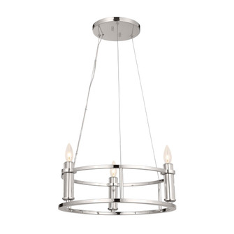 Rosalind Three Light Mini Chandelier in Polished Nickel (12|52493PN)