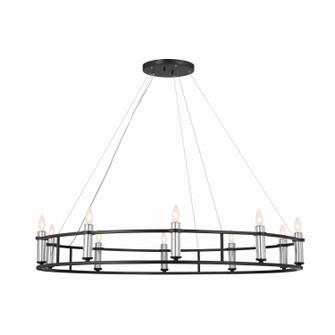 Rosalind Ten Light Chandelier in Black (12|52491BK)