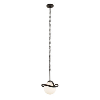 Black Betty One Light Mini Pendant in Carbon/French Gold (137|374M01CBFG)