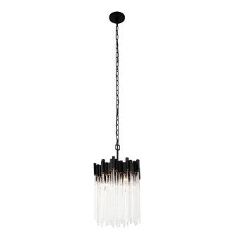 Matrix Three Light Pendant in Matte Black/French Gold (137|309P03MBFG)