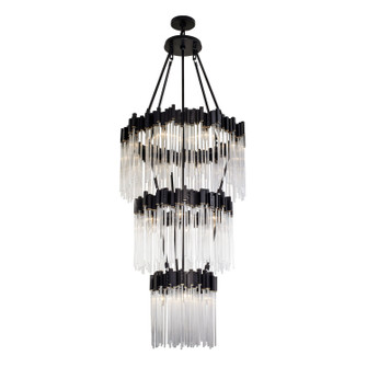 Matrix 18 Light Chandelier in Matte Black/French Gold (137|309C19MBFG)