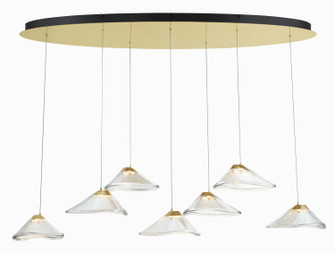 Sneer LED Pendant in Coal And Sun Gold (42|P5402-718-L)