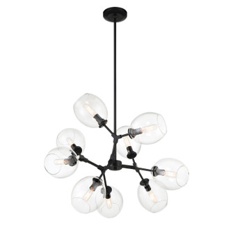 Nexpo Nine Light Chandelier in Coal Black (42|P1369-66A)