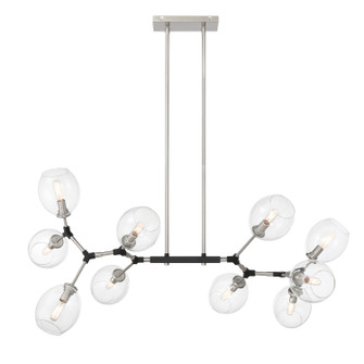 Nexpo Ten Light Chandelier in Coal Black (42|P1360-619)