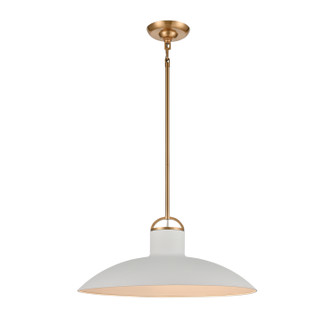 Surf One Light Pendant in Textured White (45|63135/1)