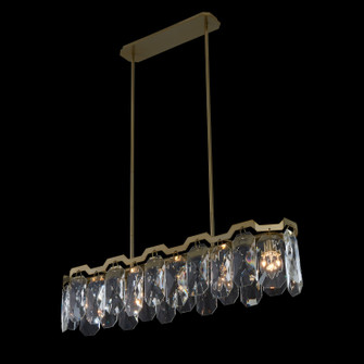Piatta Six Light Island Pendant in Brushed Brass (238|039361-039-FR001)