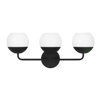 Alvin Three Light Bath Vanity in Midnight Black (454|4468103-112)