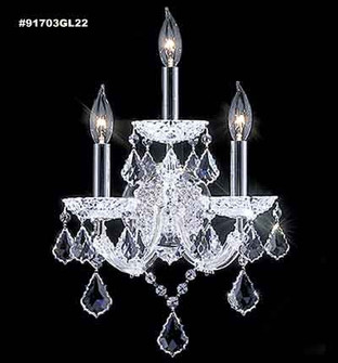 Maria Theresa Grand Three Light Wall Sconce in Gold Lustre (64|91703GL22)