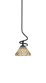 Capri One Light Mini Pendant in Matte Black (200|901-MB-9415)