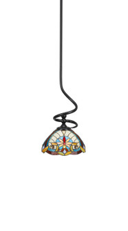 Capri One Light Mini Pendant in Matte Black (200|901-MB-9369)