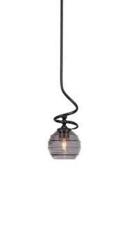 Capri One Light Mini Pendant in Matte Black (200|901-MB-5112)