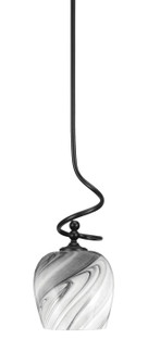 Capri One Light Mini Pendant in Matte Black (200|901-MB-4819)