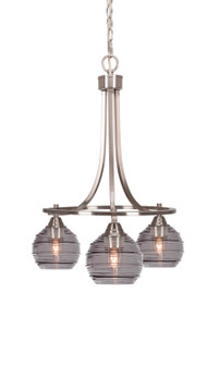 Paramount Three Light Chandelier in Brushed Nickel (200|3413-BN-5112)