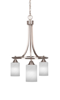 Paramount Three Light Chandelier in Brushed Nickel (200|3413-BN-3001)