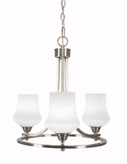 Paramount Three Light Chandelier in Brushed Nickel (200|3403-BN-681)