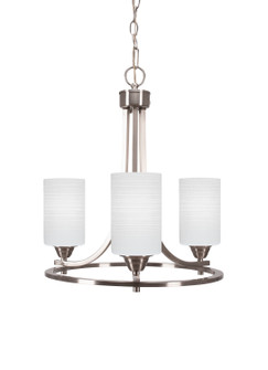 Paramount Three Light Chandelier in Brushed Nickel (200|3403-BN-4061)