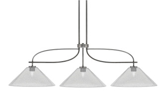 Monterey Three Light Bar in Graphite & Painted Distressed Wood-look Metal (200|2936-GPDW-2162)