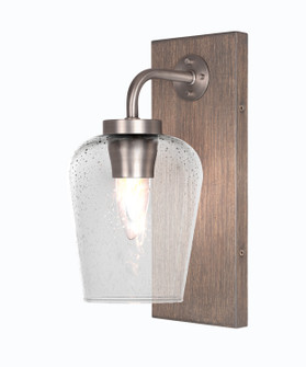Oxbridge One Light Wall Sconce in Graphite & Painted Distressed Wood-look (200|1771-GPDW-210)