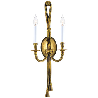 Oversized Two Light Wall Sconce in Antique Gold (29|N9682B)