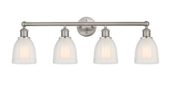 Edison Four Light Bath Vanity in Brushed Satin Nickel (405|616-4W-SN-G441)