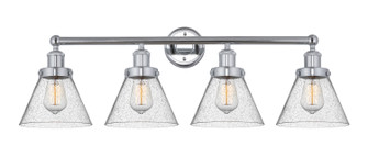 Edison Four Light Bath Vanity in Polished Chrome (405|616-4W-PC-G44)