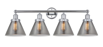 Edison Four Light Bath Vanity in Polished Chrome (405|616-4W-PC-G43)