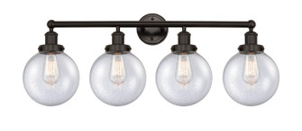 Edison Four Light Bath Vanity in Oil Rubbed Bronze (405|616-4W-OB-G204-8)