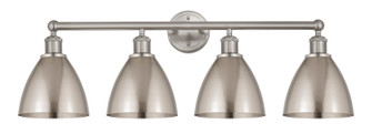 Edison Four Light Bath Vanity in Matte Black (405|616-4W-BK-MBD-75-RD)