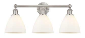 Edison Three Light Bath Vanity in Brushed Satin Nickel (405|616-3W-SN-GBD-751)